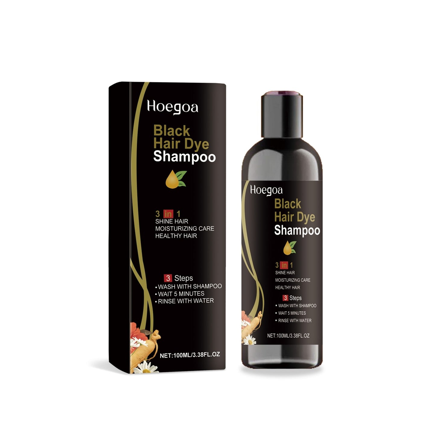 Black Hair Dye Shampoo - Diafro Store