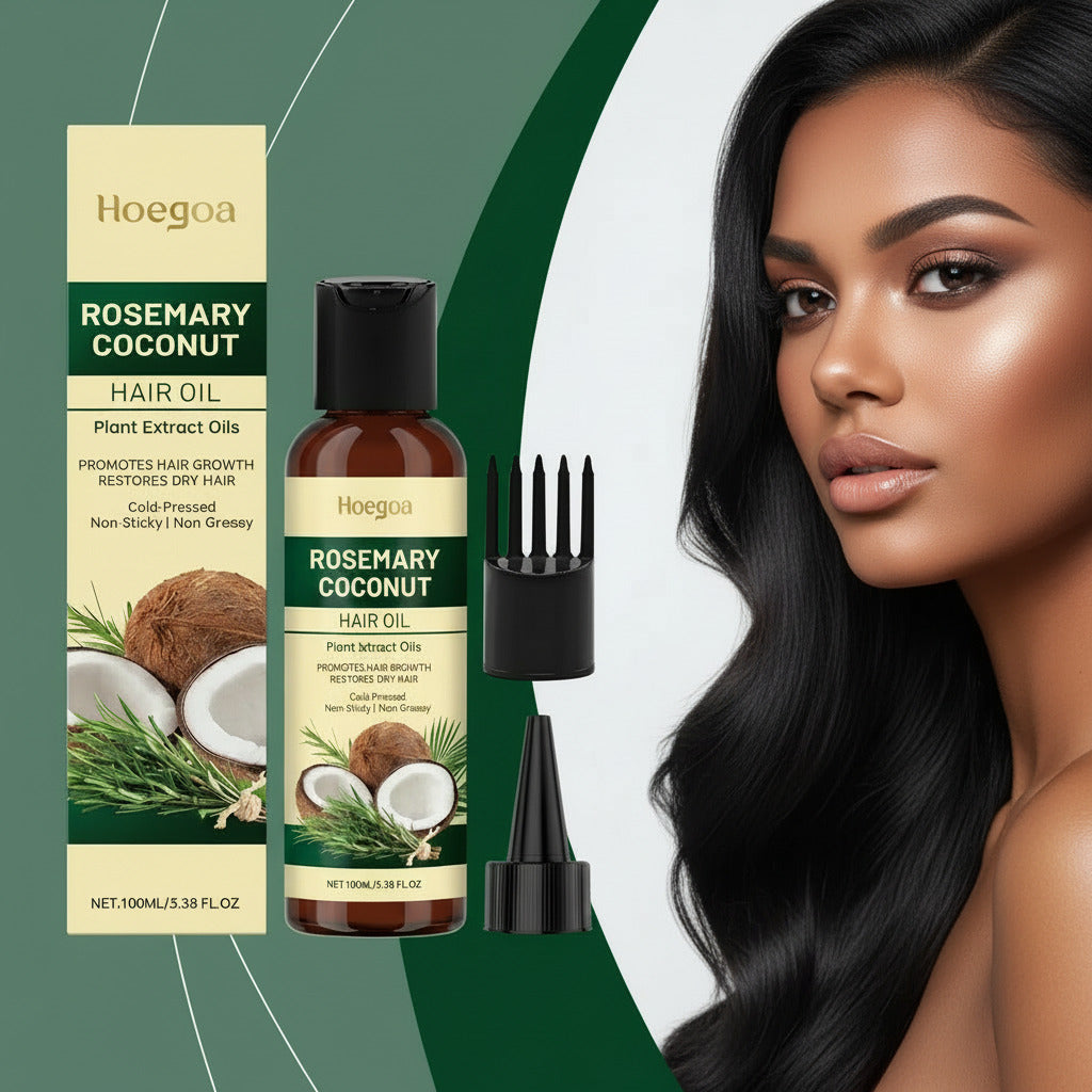Rosemary Coconut Hair Oil Nourishing Moisturizing Fragrance Care Hair Care - Diafro Store 