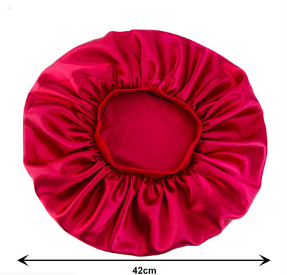 Beauty print Satin silk Bonnet sleep night cap - Diafro Store 