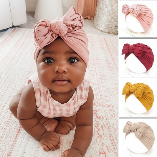Cute Baby Hat Newborn Soft Baby Girl Hat Turban Infant Toddler Baby Cap Bonnet Headwraps