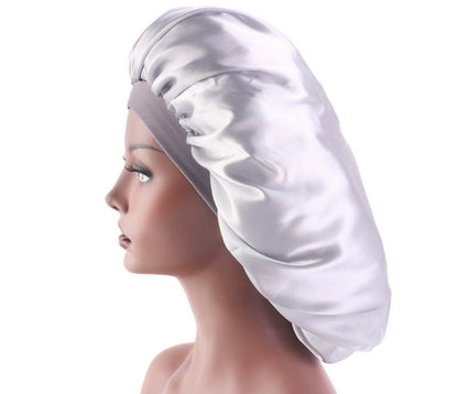 Beauty print Satin silk Bonnet sleep night cap - Diafro Store 