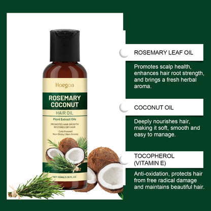 Rosemary Coconut Hair Oil Nourishing Moisturizing Fragrance Care Hair Care - Diafro Store 