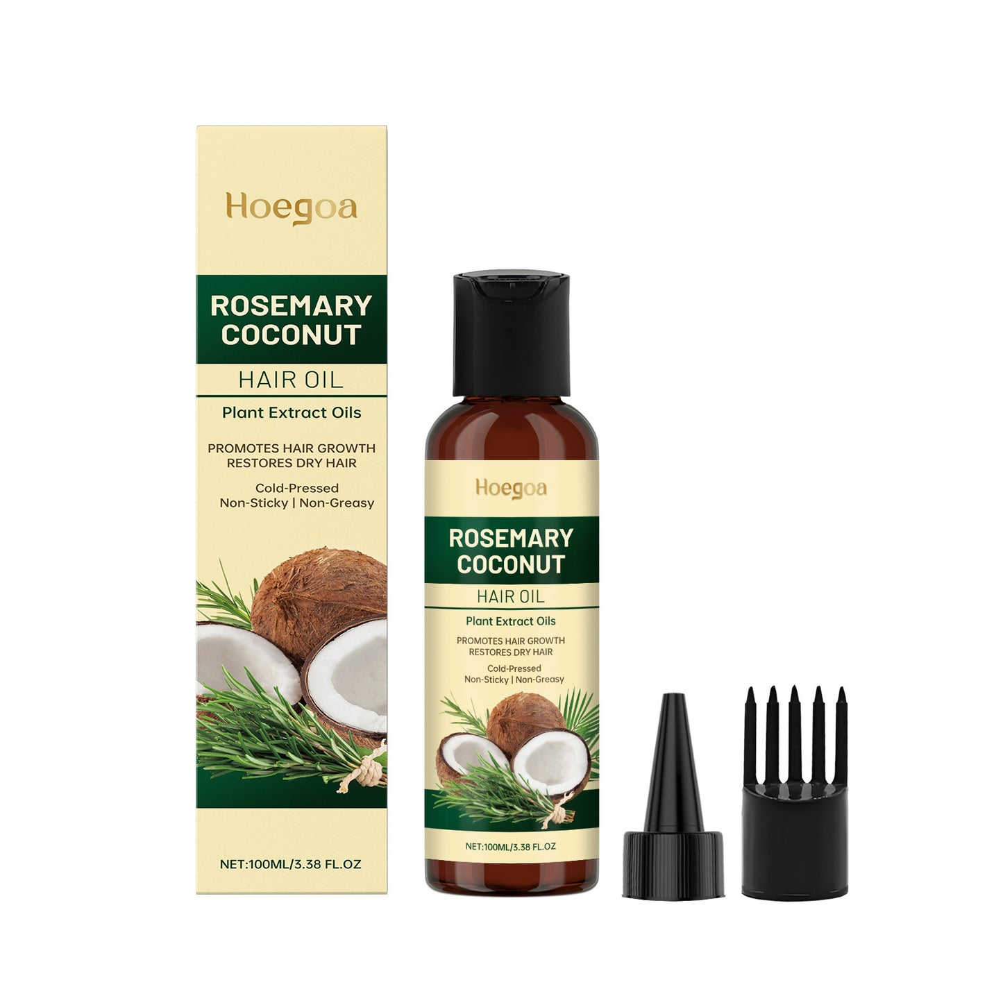 Rosemary Coconut Hair Oil Nourishing Moisturizing Fragrance Care Hair Care - Diafro Store 