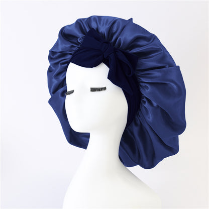 New Silk Bonnet For Sleeping Women Satin Bonnet Hair Bonnet Night Sleep Cap Scarf Wrap For Curly Hair With Tie Band For Curly Hair - Diafro Store 