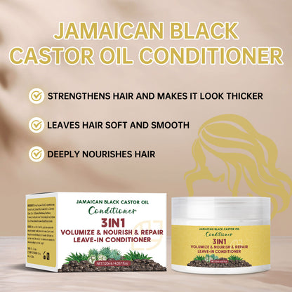 Black Castor Oil Leave-in Hair Conditioner 120ml Moisturizing