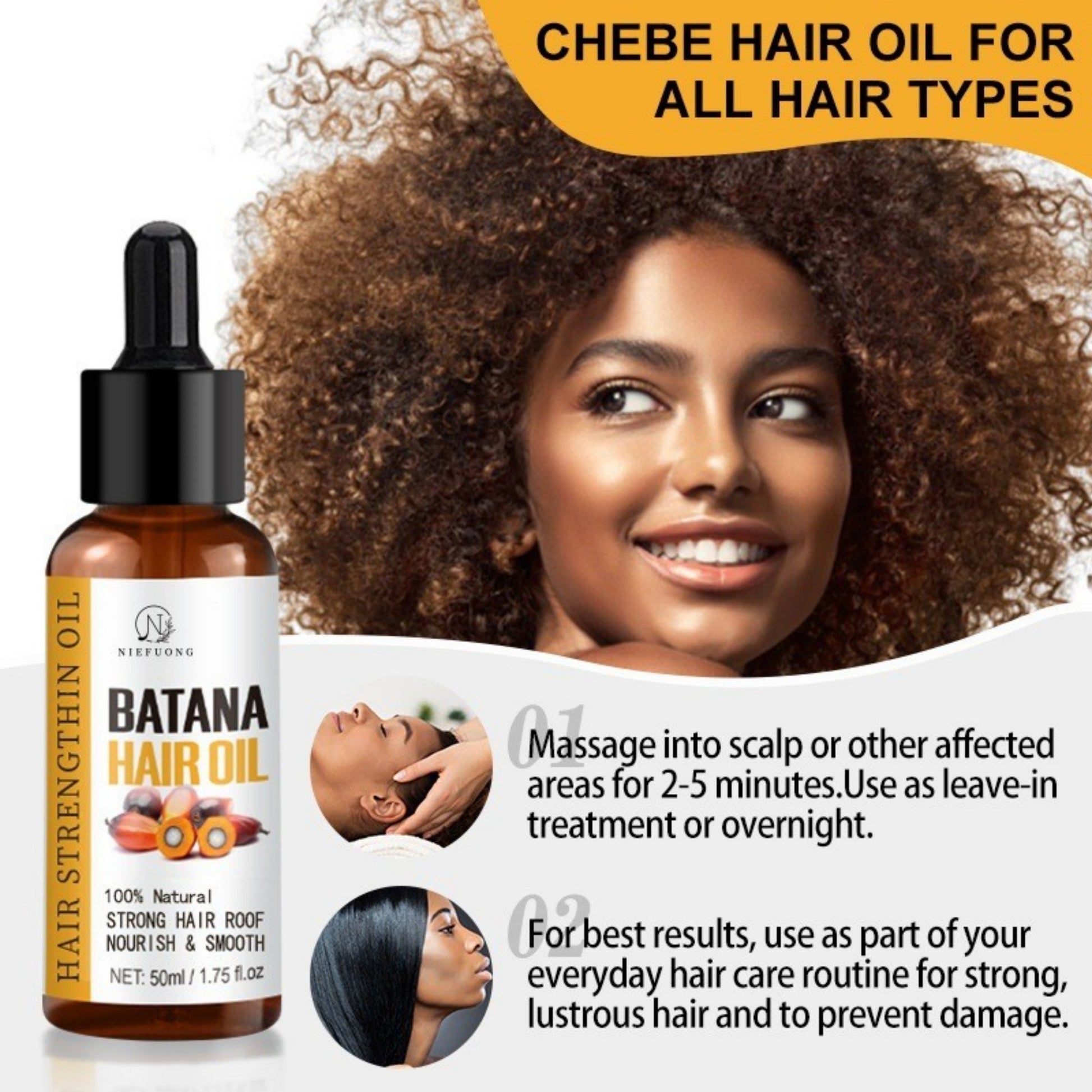 Batana Oil 50ml Hair Care - Diafro Store 
