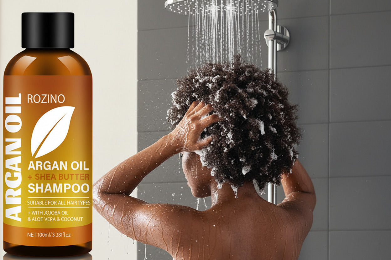 Morocco Nuts Oil Multi-Effect Hair Care Soft Improve Frizzy Hair Shampoo - Diafro Store 