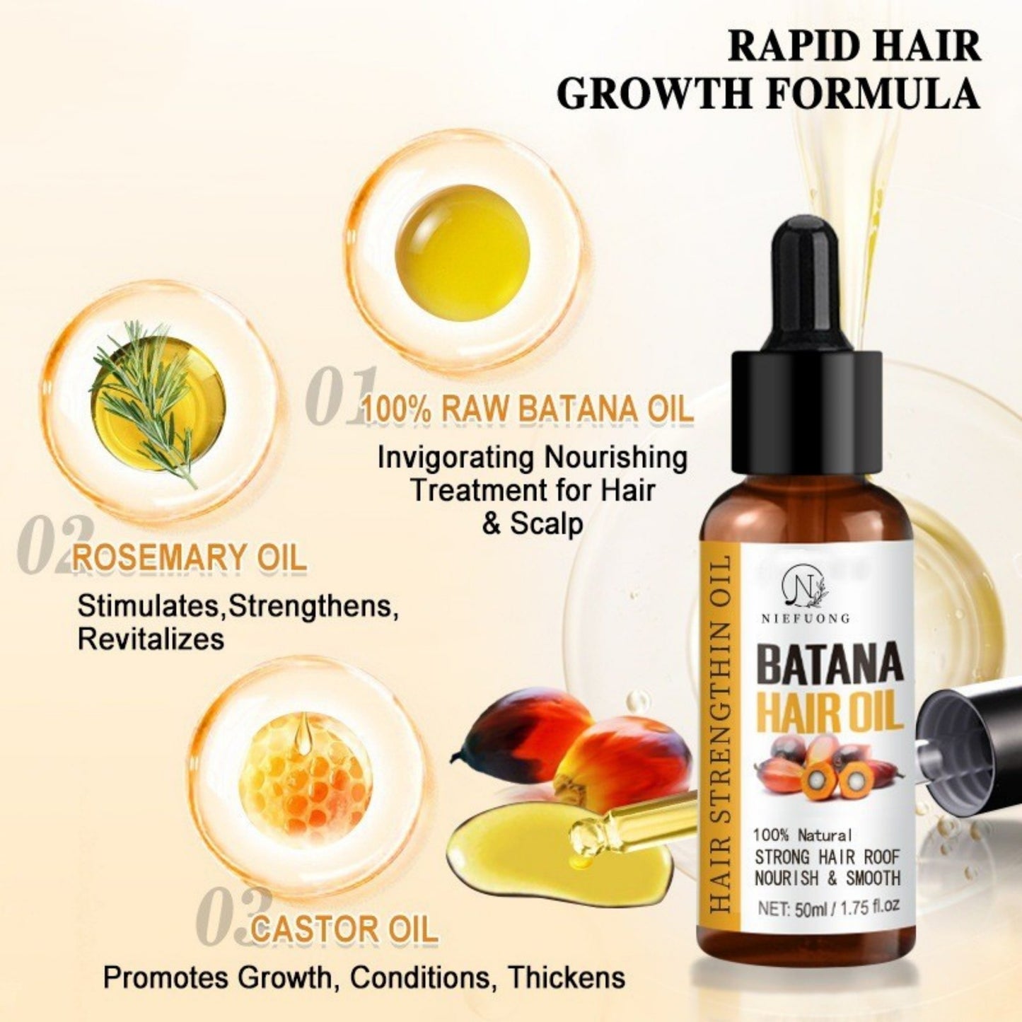 Batana Oil 50ml Hair Care - Diafro Store 