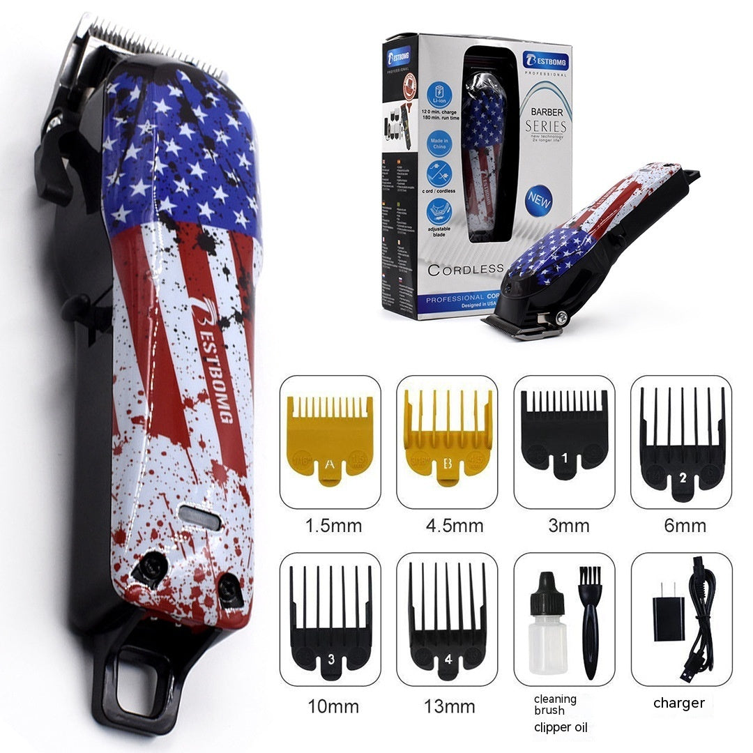 Oil Head Trim Hair Graffiti Hair Scissors Professional Electric Hair Clipper - Diafro Store 